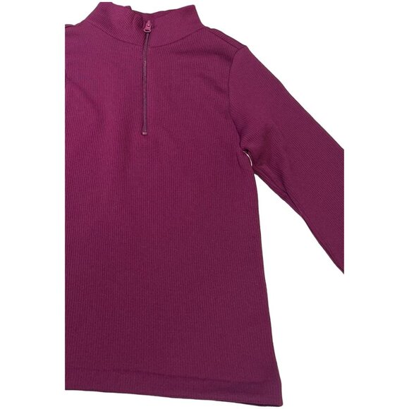 Rue 21 - Women's 1/2 Zip Long Sleeve Shirt - Purple - Extra Small - Picture 14 of 14